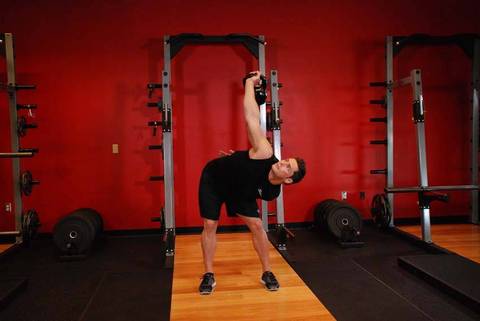 İleri Seviye Kettlebell Değirmeni — bitiş pozisyonu