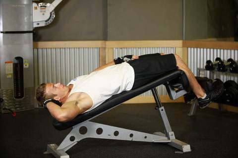 Decline Oblique Crunch
