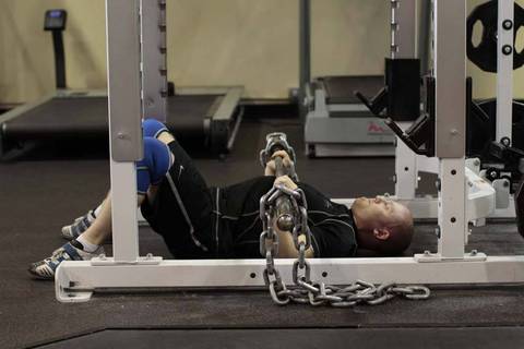Floor Press Zincir ile — bitiş pozisyonu