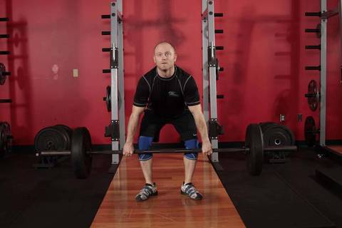 Hang Clean - Below the Knees — bitiş pozisyonu