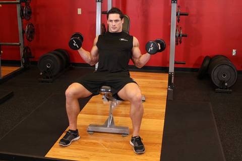 Eğimli İç Biceps Curlu — bitiş pozisyonu