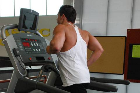 Koşu, Treadmill — bitiş pozisyonu