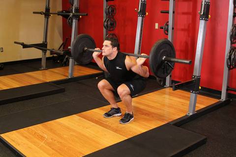 Dar Ayak Squat — bitiş pozisyonu