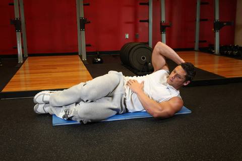 Oblique Crunch - Yerde
