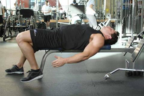 Sırtüstü Quadriceps Germesi — başlangıç pozisyonu