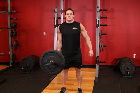 Tek El Yan Deadlift — bitiş pozisyonu