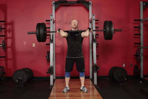Power Jerk — başlangıç pozisyonu
