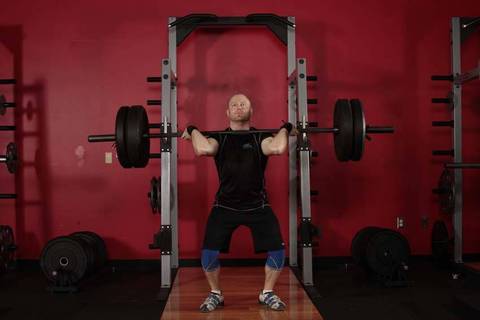Power Jerk — bitiş pozisyonu