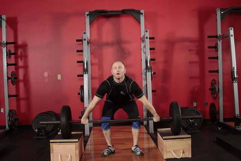 Bloktan Power Snatch — başlangıç pozisyonu