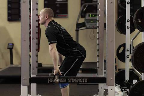Rack Pull — başlangıç pozisyonu
