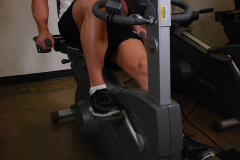 Recumbent Bike — bitiş pozisyonu
