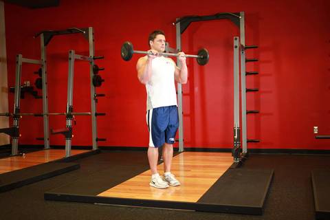 Reverse Barbell Curl — bitiş pozisyonu