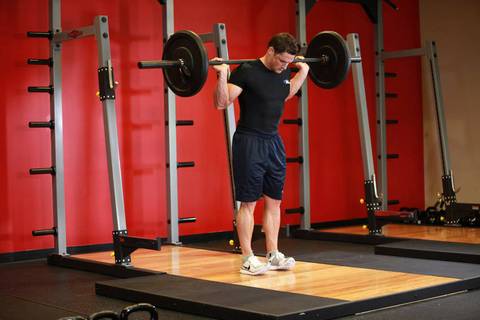 Standing Calf Raise — başlangıç pozisyonu