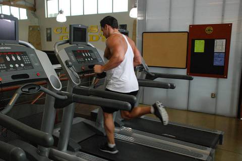 Koşu, Treadmill — bitiş pozisyonu