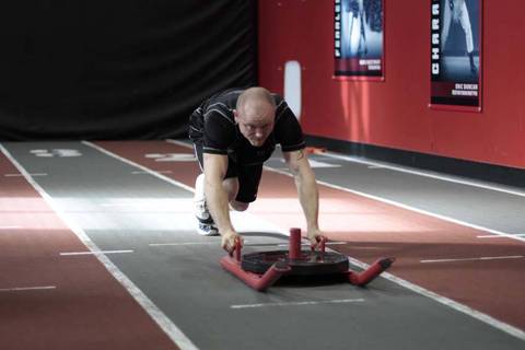 Sled İtme — başlangıç pozisyonu