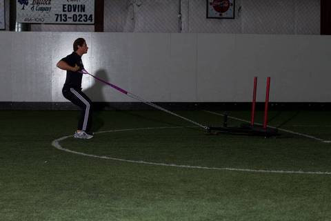 Sled Çekiş — bitiş pozisyonu