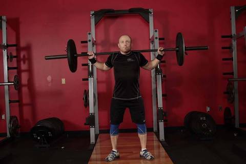 Snatch Denge — başlangıç pozisyonu