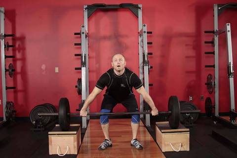 Snatch from Blocks — başlangıç pozisyonu