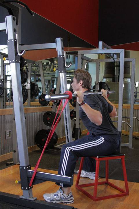 Speed Box Squat — bitiş pozisyonu