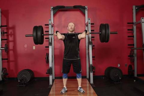 Split Jerk — başlangıç pozisyonu