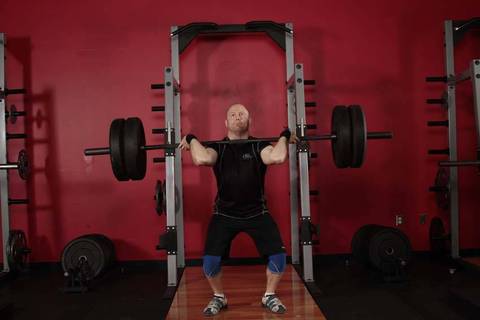 Split Jerk — bitiş pozisyonu