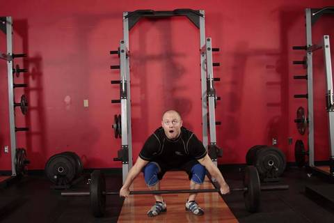 Split Snatch — başlangıç pozisyonu