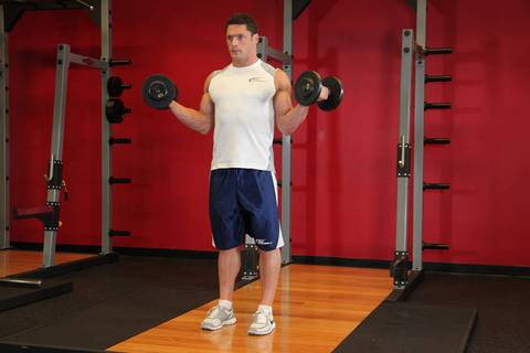 Standing İç Biseps Curl — bitiş pozisyonu