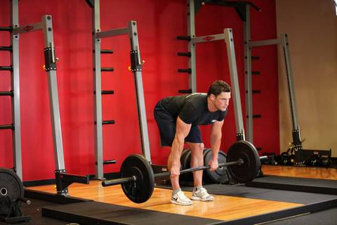 Sert Bacak Halter Deadlift