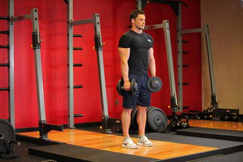 Sert Bacak Dambıl Deadlift