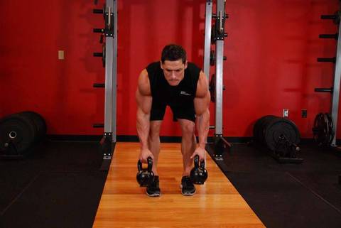 İki Kol Kettlebell Kürek